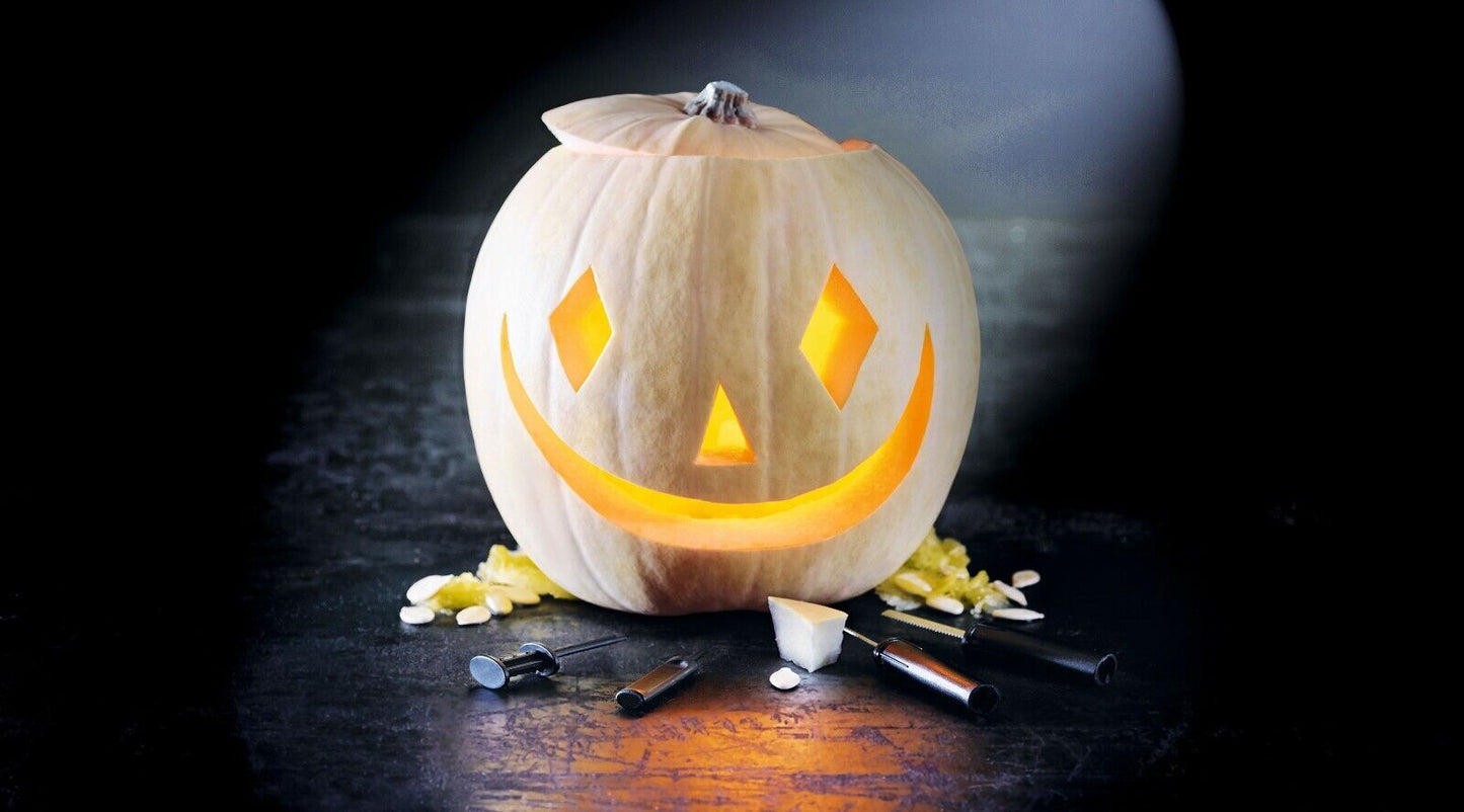Ghost White Pumpkin | 5 seeds | Casper | Very Easy | Halloween