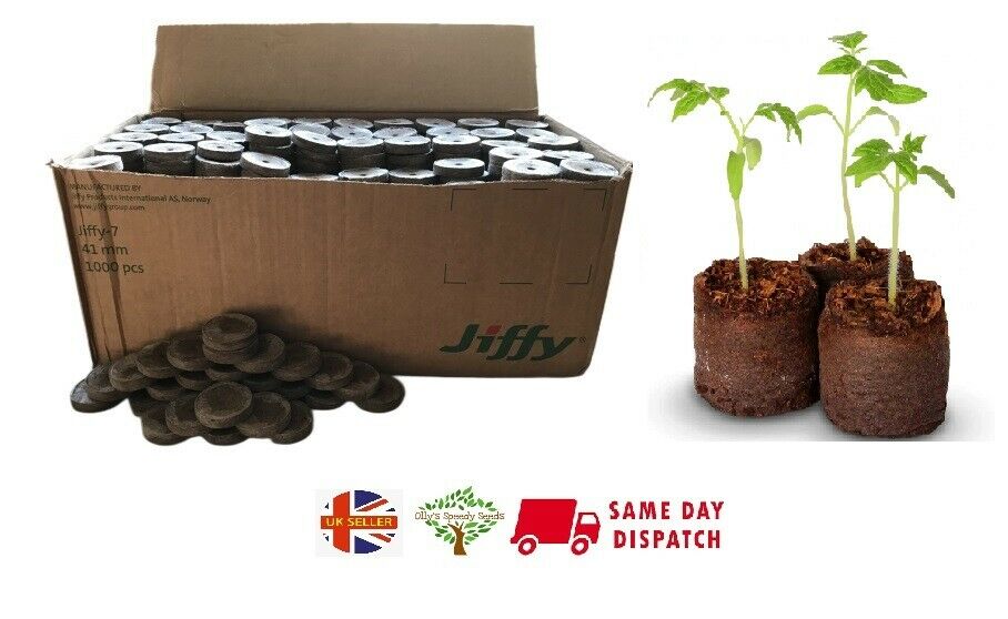 JIFFY 7 Peat Pellets 10 x 41mm Plug Seeds Hydroponics speedyseeds